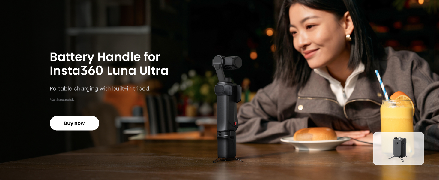 Insta360 Luna Ultra - 8K Vlogging Camera with Dual Leica Lenses